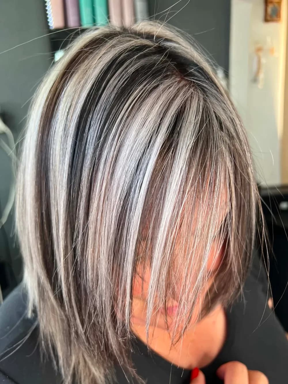 Rayitos y mechas en cabello largo
